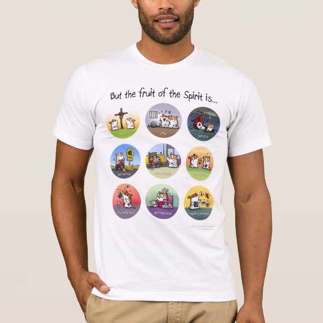 T-shirt Fruit de la chemise d'esprit (lumière) (Devant)