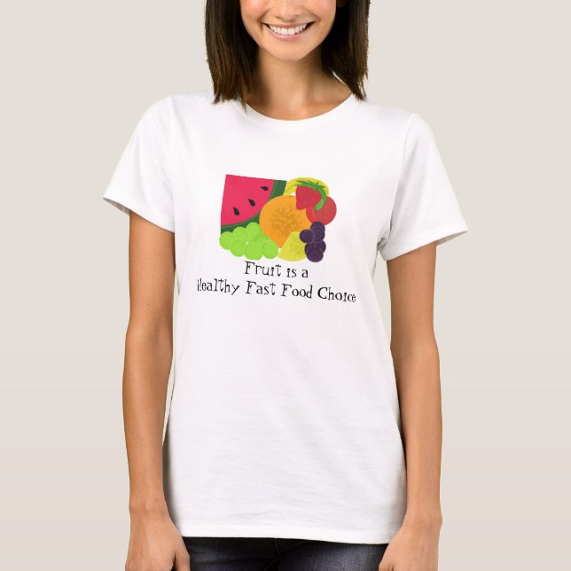T-shirt Fruit de la restauration rapide saine (Devant)