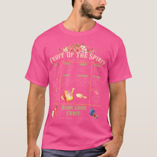 T-shirt Fruit De L'Esprit Bible Chrétienne Jésus Religiou