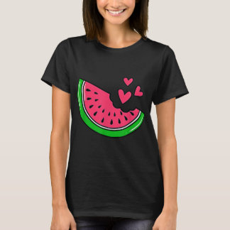 T-shirt Fruit de pastèque Melon Coeurs Amateurs Manger Fru