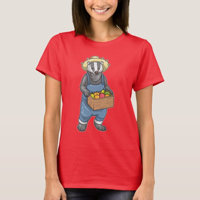 T-shirt Fruit fermier Badger (Devant)