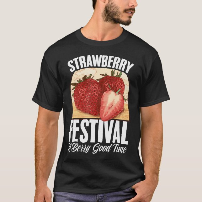 T-shirt Fruit Fraise Fraise Fraises Fruit Lover (Devant)
