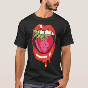 T-shirt Fruit fraise Sain Délicieux Fruit d'été Ve