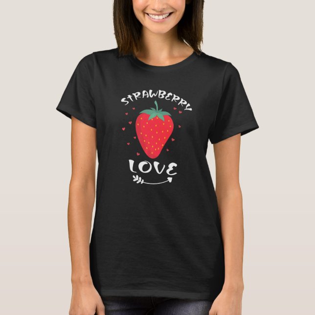 T-shirt Fruit Fruit Fruit Fruiteux Ber fraises (Devant)