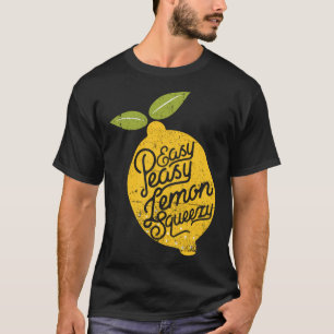 T-shirt Fruit Peasy Citron Squeezy Citrus Peel Cadeau