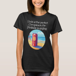 T-shirt Fruit Soda Companion dans le salon de piscine