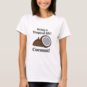 T-shirt Fruits de coco Été tropical