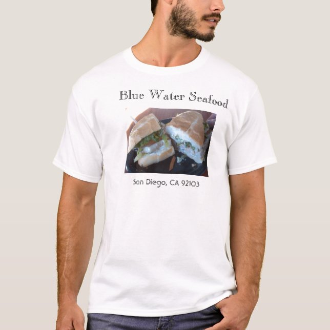 T-shirt Fruits de mer de l'eau bleue (Devant)