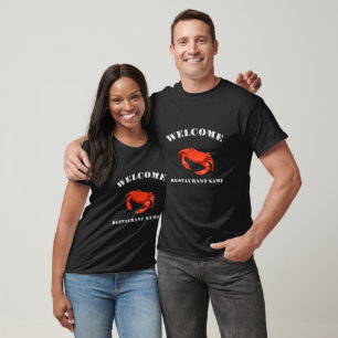T-shirt Fruits de mer modernes accueil Crabe rouge personn