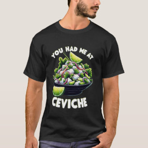 T-shirt Fruits de mer Vous m'aviez au ceviche Lime Poisson