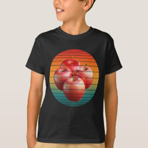 T-shirt Fruits de pomme vintage nourriture saine