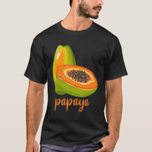 T-shirt Fruits d'été de Papaya Lover Vegan