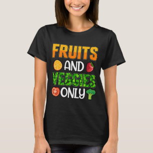 T-shirt Fruits et Légume seulement Vegan Vegan dit