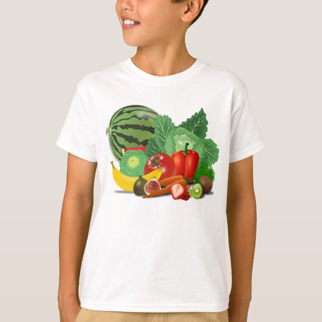 T-shirt Fruits et légumes (Devant)