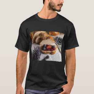T-shirt Fruits et pain de confiture délicieux Impression