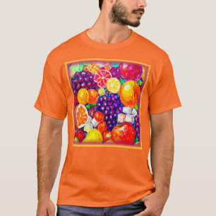 T-shirt "Fruits frais Motif" Cute Art. Acheter Maintenant