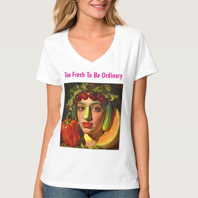 T-shirt Fruits of Expression – A Surreal Portrait (Devant)