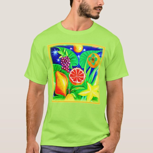 T-shirt Fruits tropicaux dans le ciel. Commandez dès maint (Devant)