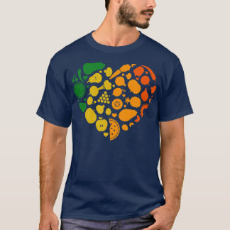 T-shirt Fruits végétariens colorés