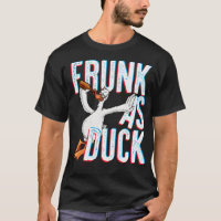 Frunk As Duck Funny Boire Alcool noir labrado