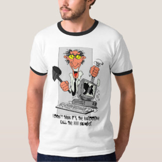 T-shirt Frustration d'ordinateur