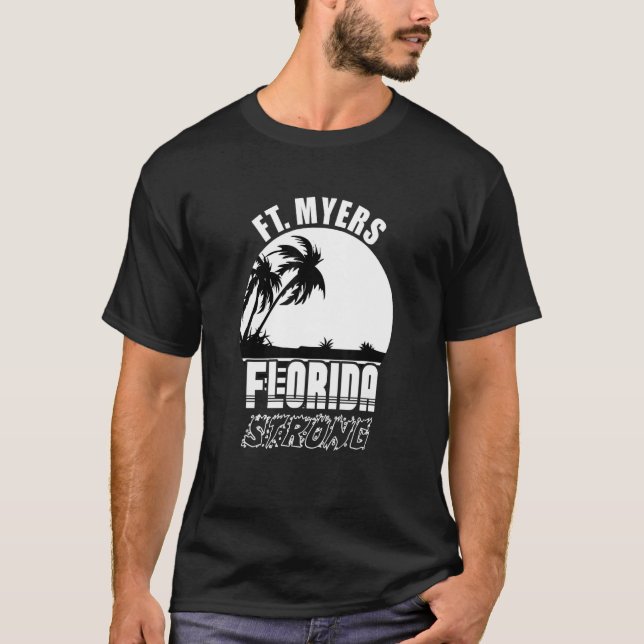 T-shirt Ft Myers Floride Soutien communautaire fort (Devant)