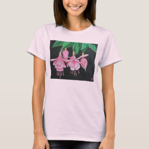 T-shirt Fuchsia fleurissant