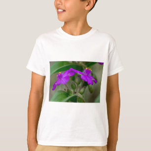 T-shirt Fuchsia Spiderwort Twins Fleur sauvage Cadeaux Vêt