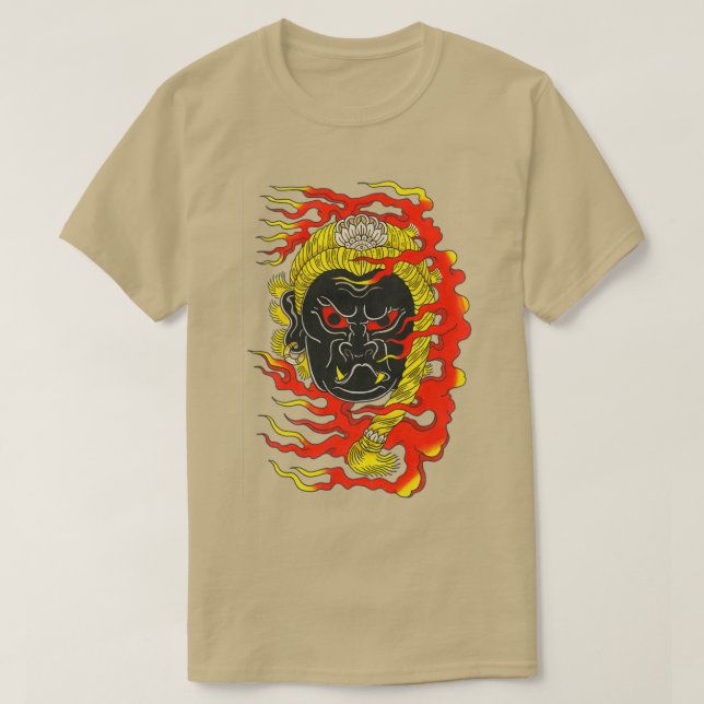 T-shirt Fudo Myoo tatouage flash design (Design devant)
