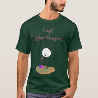 T-shirt "fuggente de l'attimo de cogli "