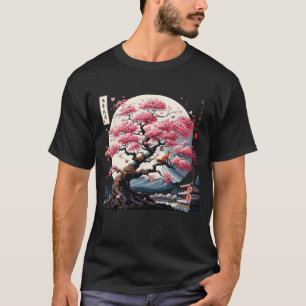 T-shirt Fuji Fleur Fleur du Mont Fox en fleurs de cerisier