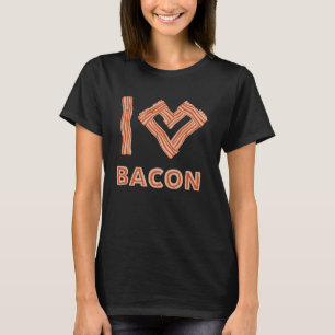 T-shirt Fumage de Viande J'adore le Bacon Grillades de Por