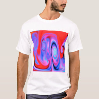 T-shirt Fumée au néon colouful psychédélique abstraite
