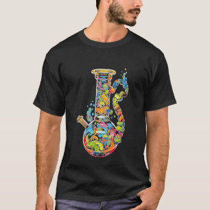 T-shirt Fumée de tourbillon colorée Art abstrait trippy
