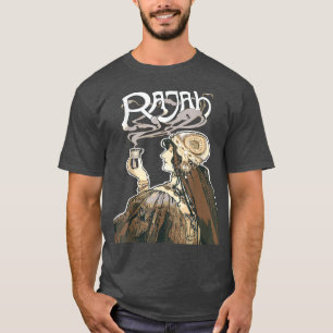 T-shirt Fumées de café indien Art Nouveau Publicité Vintag