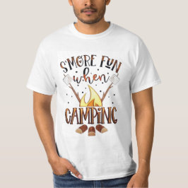 T-shirt Fumer amusant quand camper