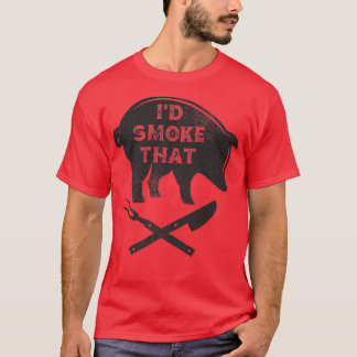 T-shirt Fumer Barbecue Grill Cadeau barbecue Grills Cuisin