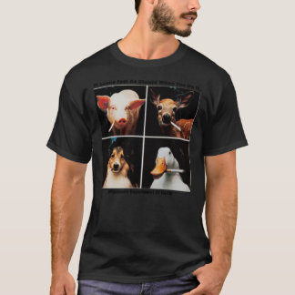 T-shirt Fumer des animaux - Il semble tout aussi stupide q