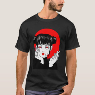 T-shirt Fumer Japonais Baby Anime Geisha Manga Nipponese