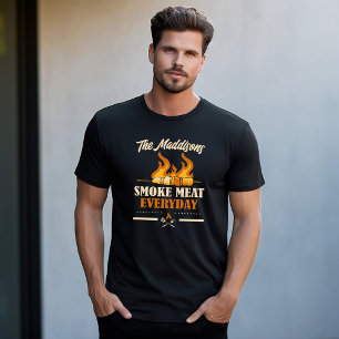 T-shirt Fumer la viande tous les jours Personnalisé