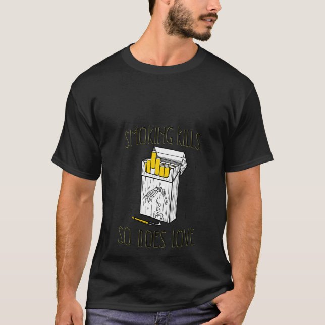 T-shirt Fumer Les Femmes Tue Ainsi Aime-T-Il Aesthétique S (Devant)