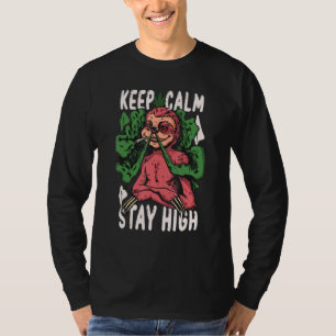 T-shirt Fumer les mauvaises herbes animales Sloth & Weeds