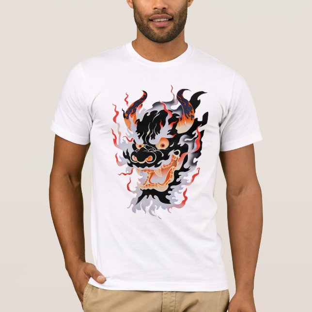 T-shirt Fumer Masque Oni Traditionnel (Devant)