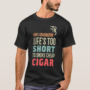 T-shirt Fumer Moins Chaud Cigar Chainsmoker