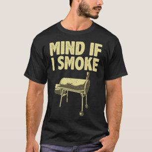 T-shirt Fumer Pour Hommes Papa Griller Viande Barbecue Fum