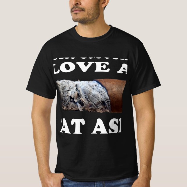T-shirt Fumeur de cigare Cadeau Cigar Lover Fat Ash (Devant)
