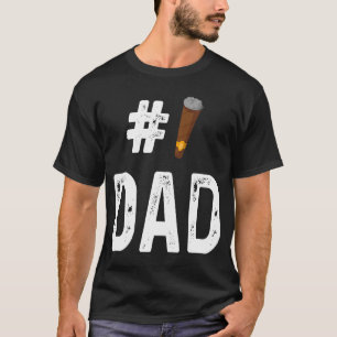 T-shirt Fumeur de cigares Numéro 1 Papa