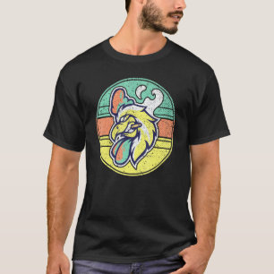 T-shirt Fumeur de cigarettes Coq Fermier ferme Animal Chic