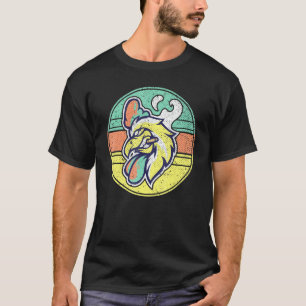 T-shirt Fumeur de cigarettes Coq Fermier ferme Animal Chic