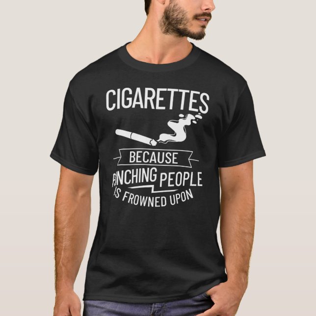 T-shirt Fumeur Électronique de Boîtier de Fumeur de Cigare (Devant)